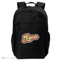 Groovy Retro Libra Zodiac Scales September October Birthday Backpack thumb 0