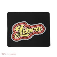 Groovy Retro Libra Zodiac Scales September October Birthday Mousepad thumb 0