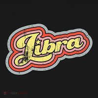 Groovy Retro Libra Zodiac Scales September October Birthday Mousepad thumb 1