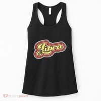 Groovy Retro Libra Zodiac Scales September October Birthday Women's Tank Top thumb 0