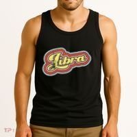 Groovy Retro Libra Zodiac Scales September October Birthday Tank Top thumb 3