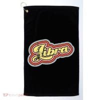 Groovy Retro Libra Zodiac Scales September October Birthday Golf Towel thumb 0