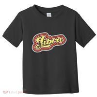 Groovy Retro Libra Zodiac Scales September October Birthday Toddler T-Shirt thumb 0