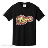 Groovy Retro Libra Zodiac Scales September October Birthday Kids T-Shirt thumb 0