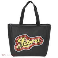 Groovy Retro Libra Zodiac Scales September October Birthday Tote Bag thumb 0