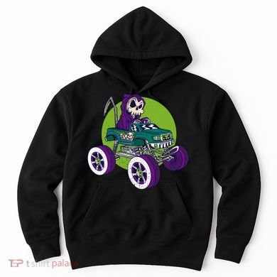 Grim Reaper Monster Truck Hoodie