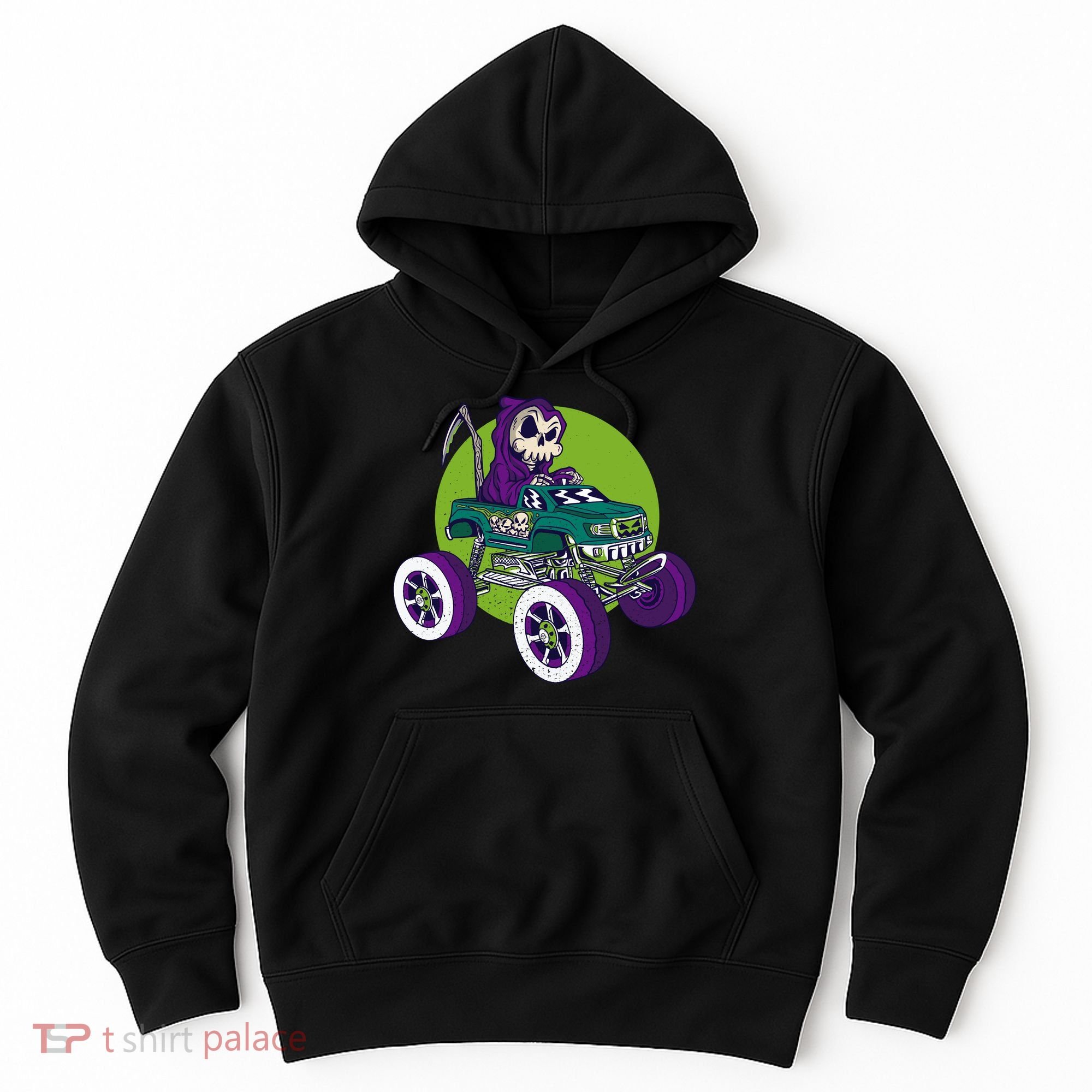 Grim Reaper Monster Truck Hoodie