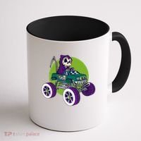 Grim Reaper Monster Truck Coffee Mug thumb 1