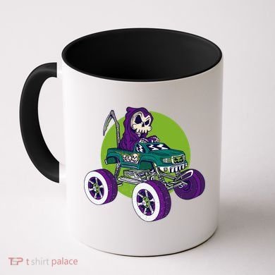 Grim Reaper Monster Truck Coffee Mug