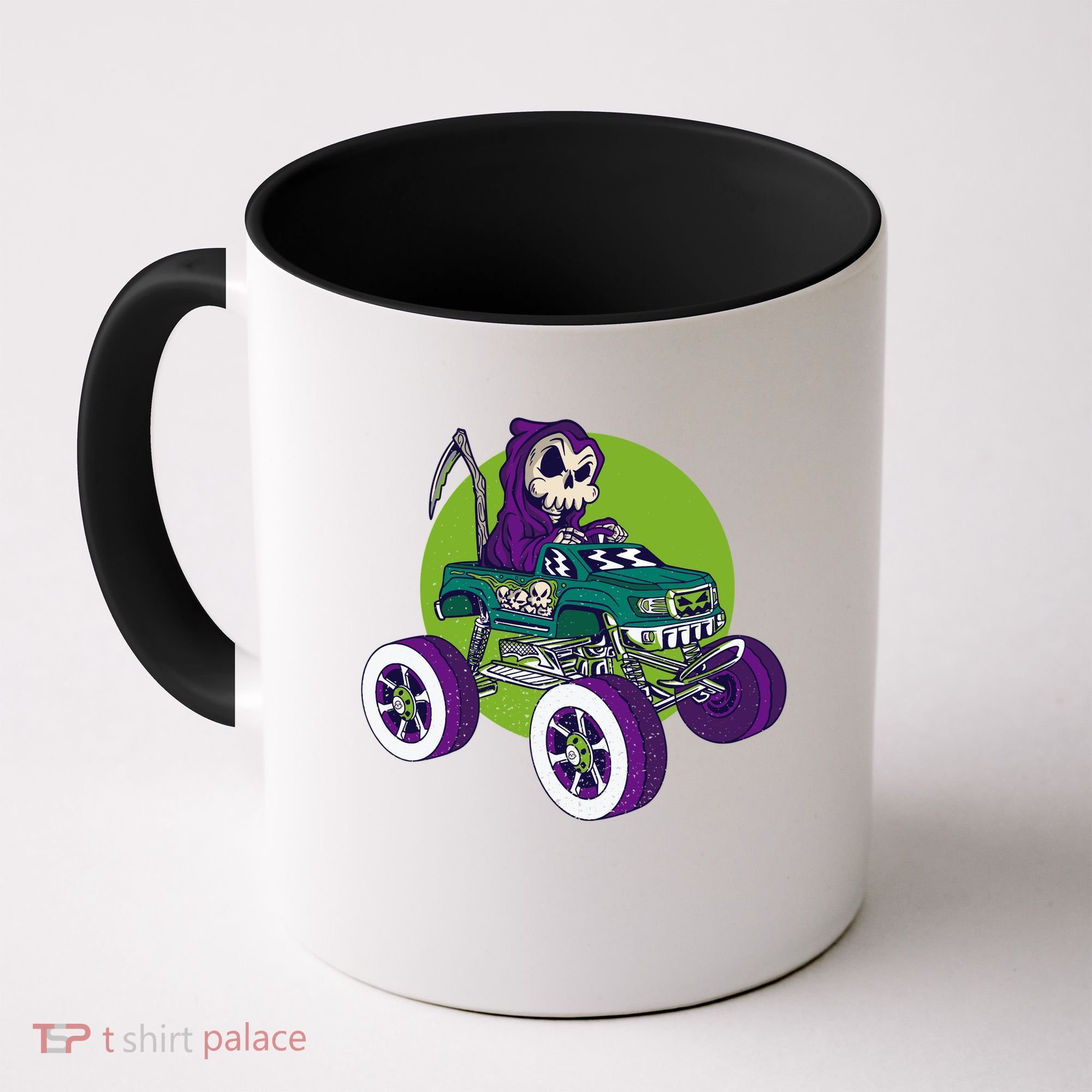 Grim Reaper Monster Truck Coffee Mug