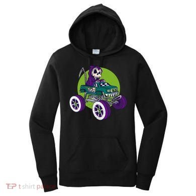Grim Reaper Monster Truck Women's Hoodie