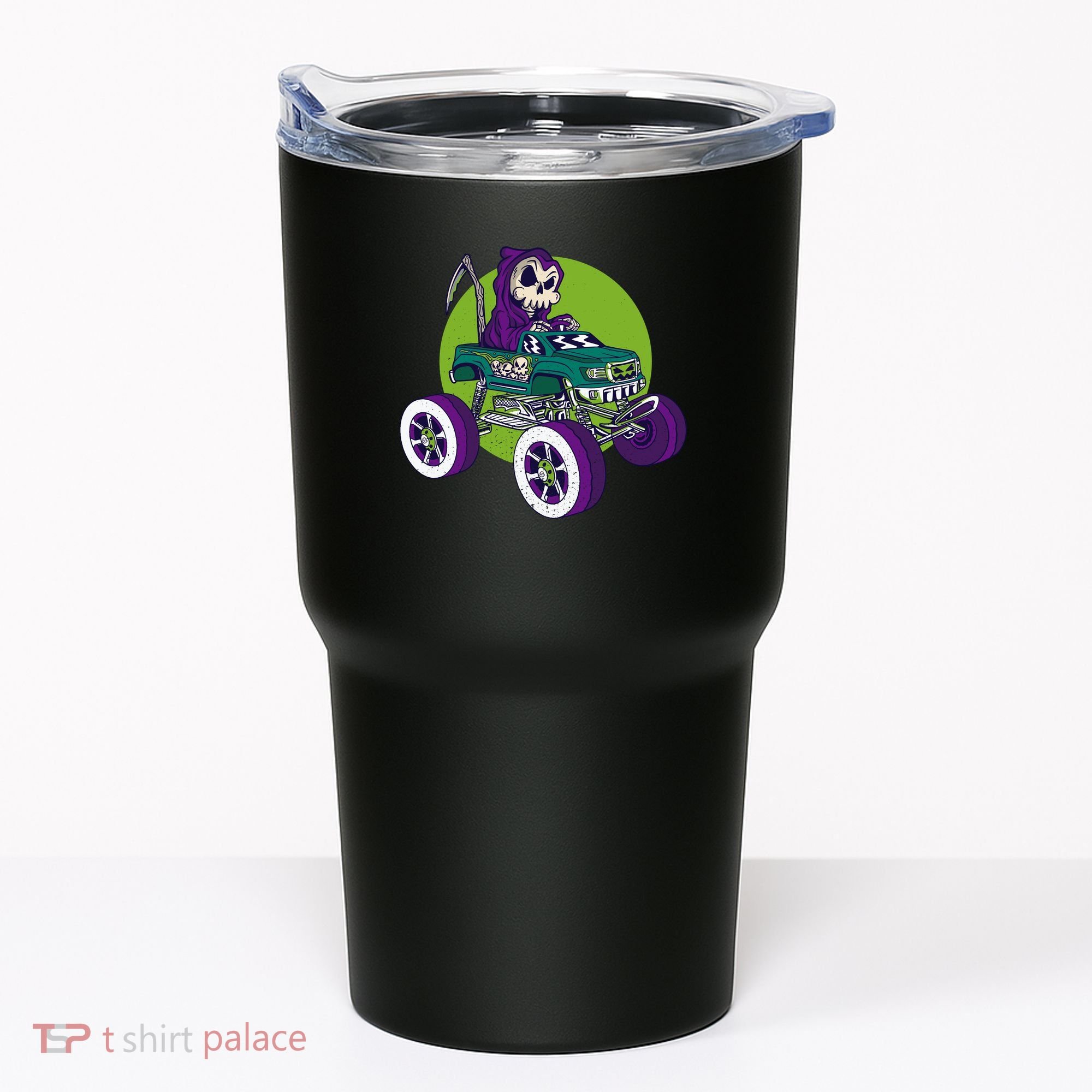 Grim Reaper Monster Truck Tumbler