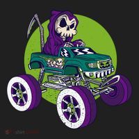 Grim Reaper Monster Truck Tumbler thumb 3