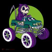 Grim Reaper Monster Truck Ornament thumb 1