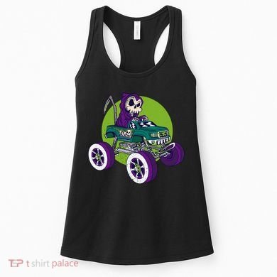 Grim Reaper Monster Truck Women's Tank Top