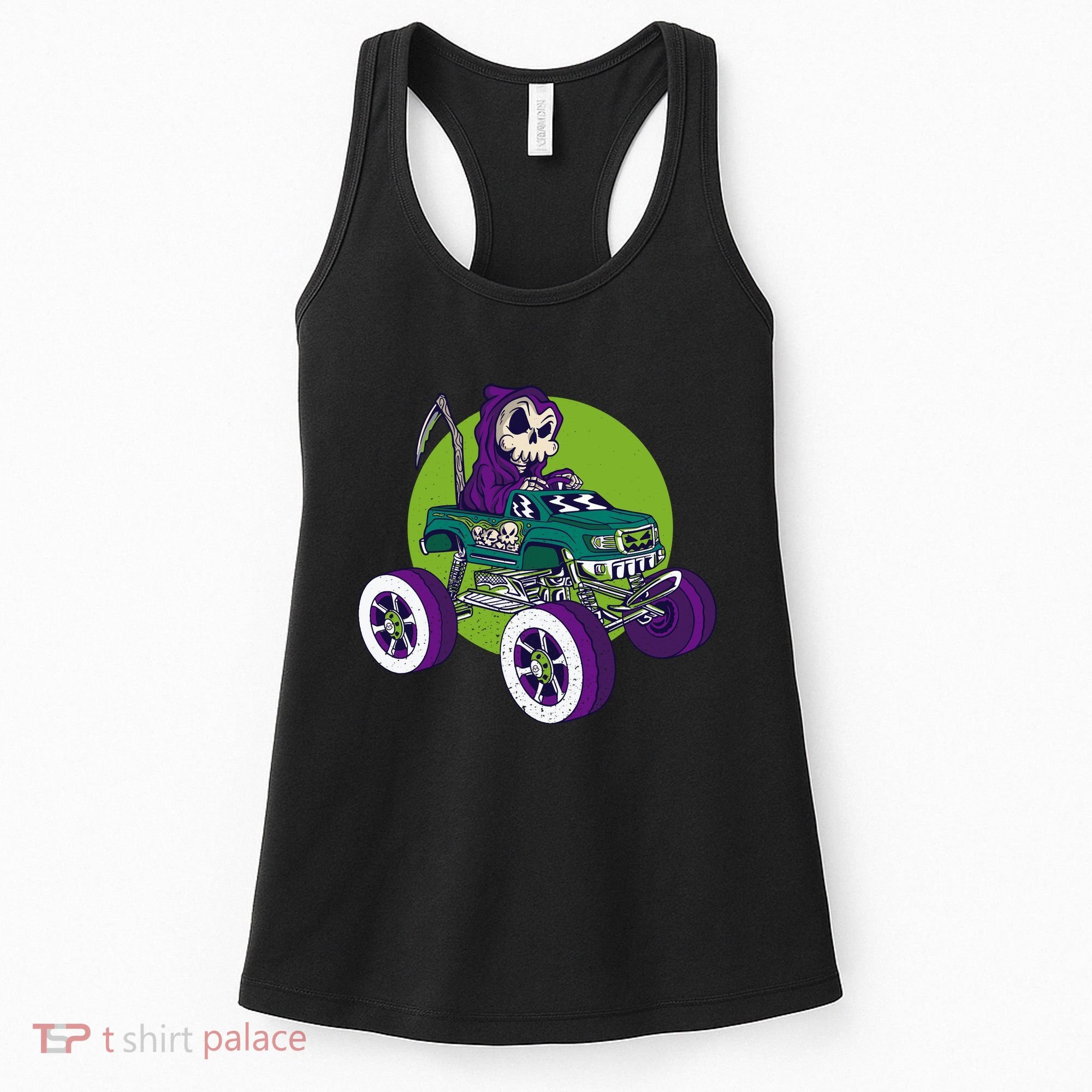 Grim Reaper Monster Truck Women's Tank Top
