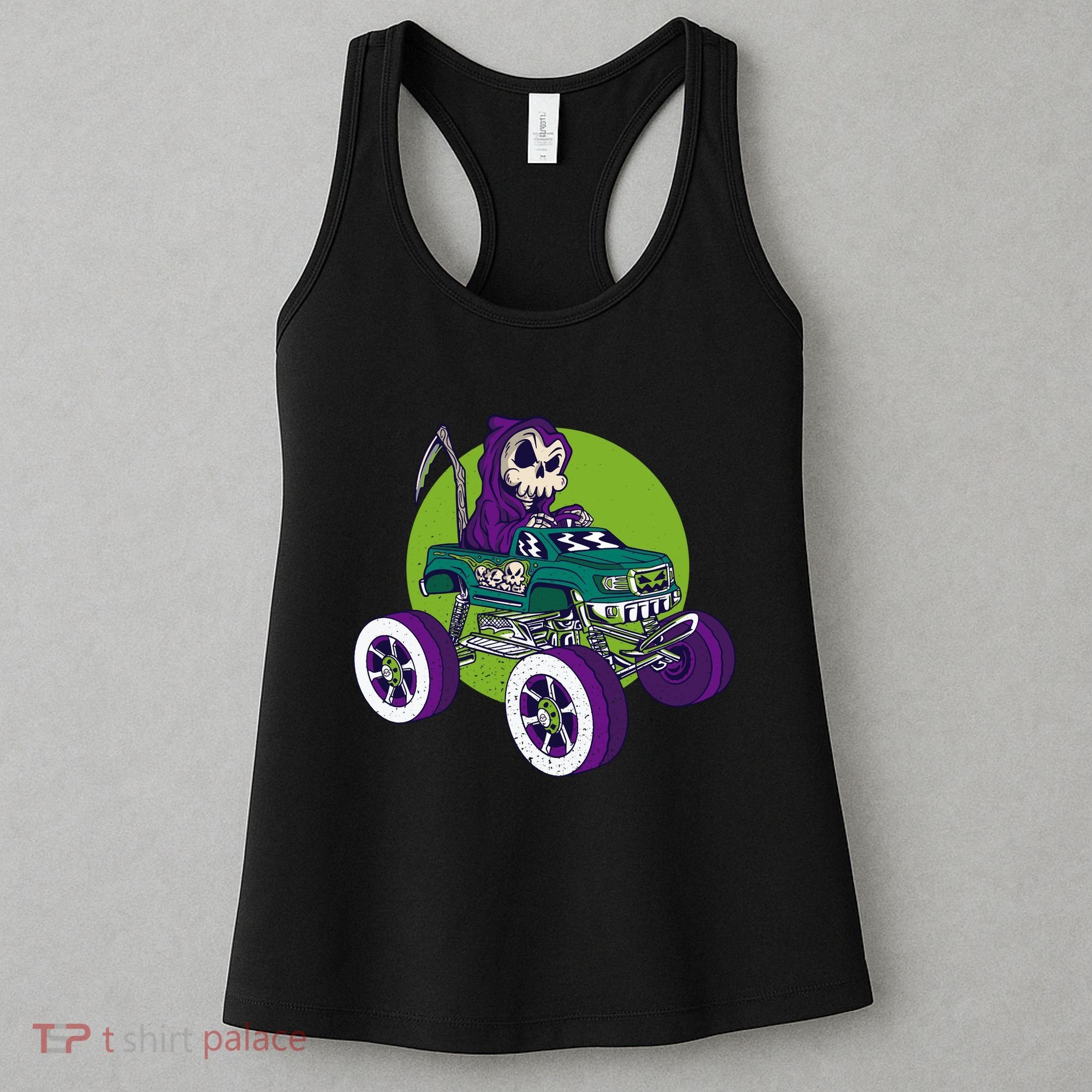 Grim Reaper Monster Truck Women's Tank Top
