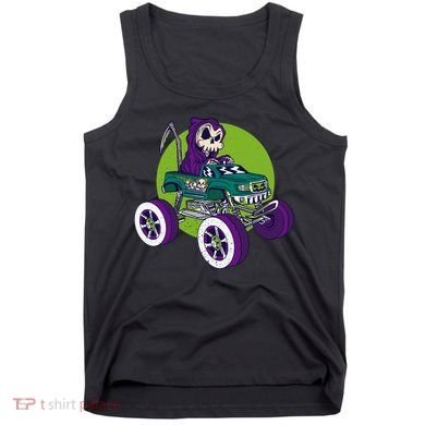 Grim Reaper Monster Truck Tank Top