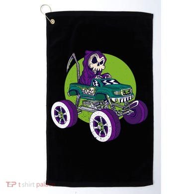 Grim Reaper Monster Truck Golf Towel