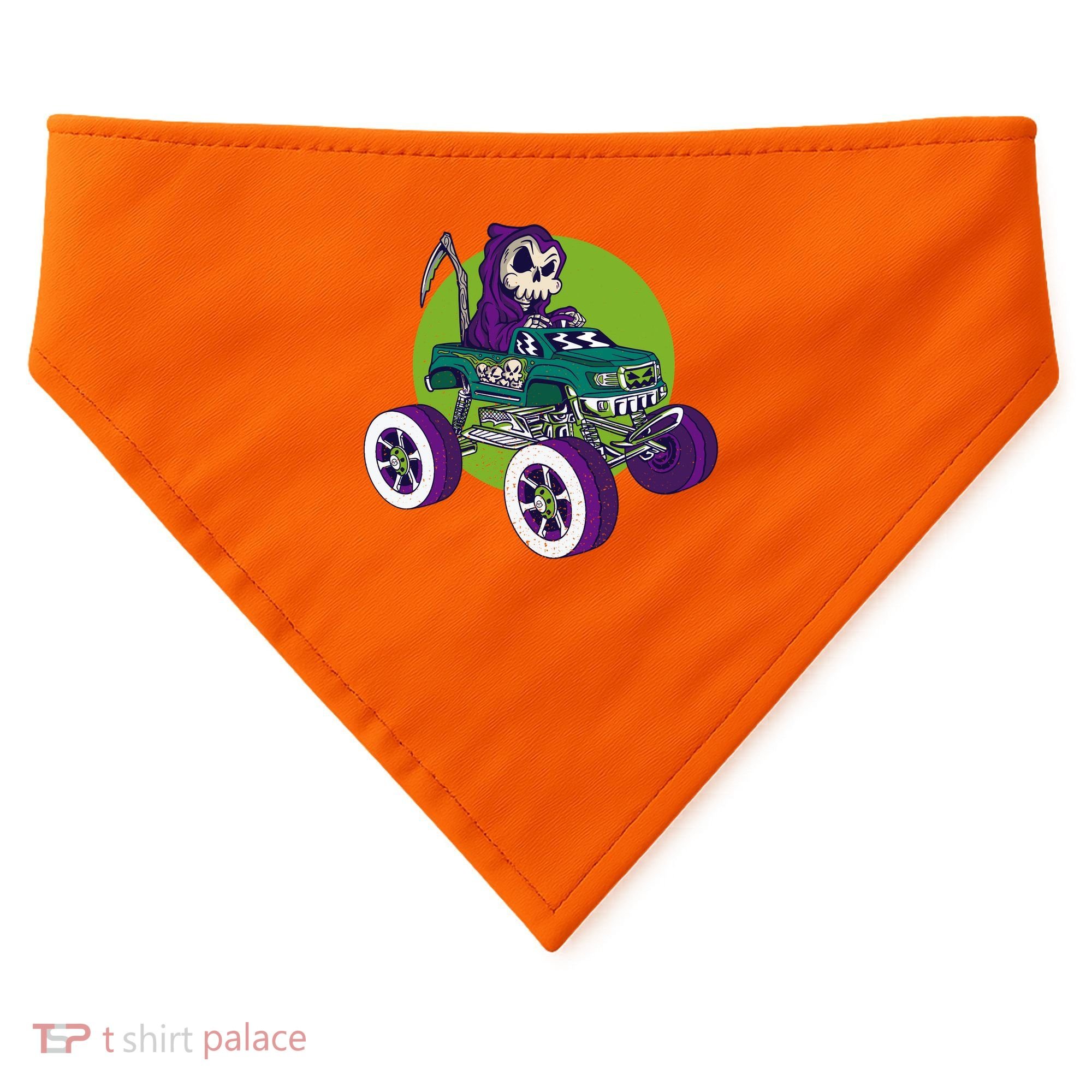 Grim Reaper Monster Truck USA-Made Doggie Bandana