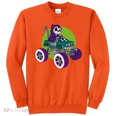Grim Reaper Monster Truck Sweatshirt