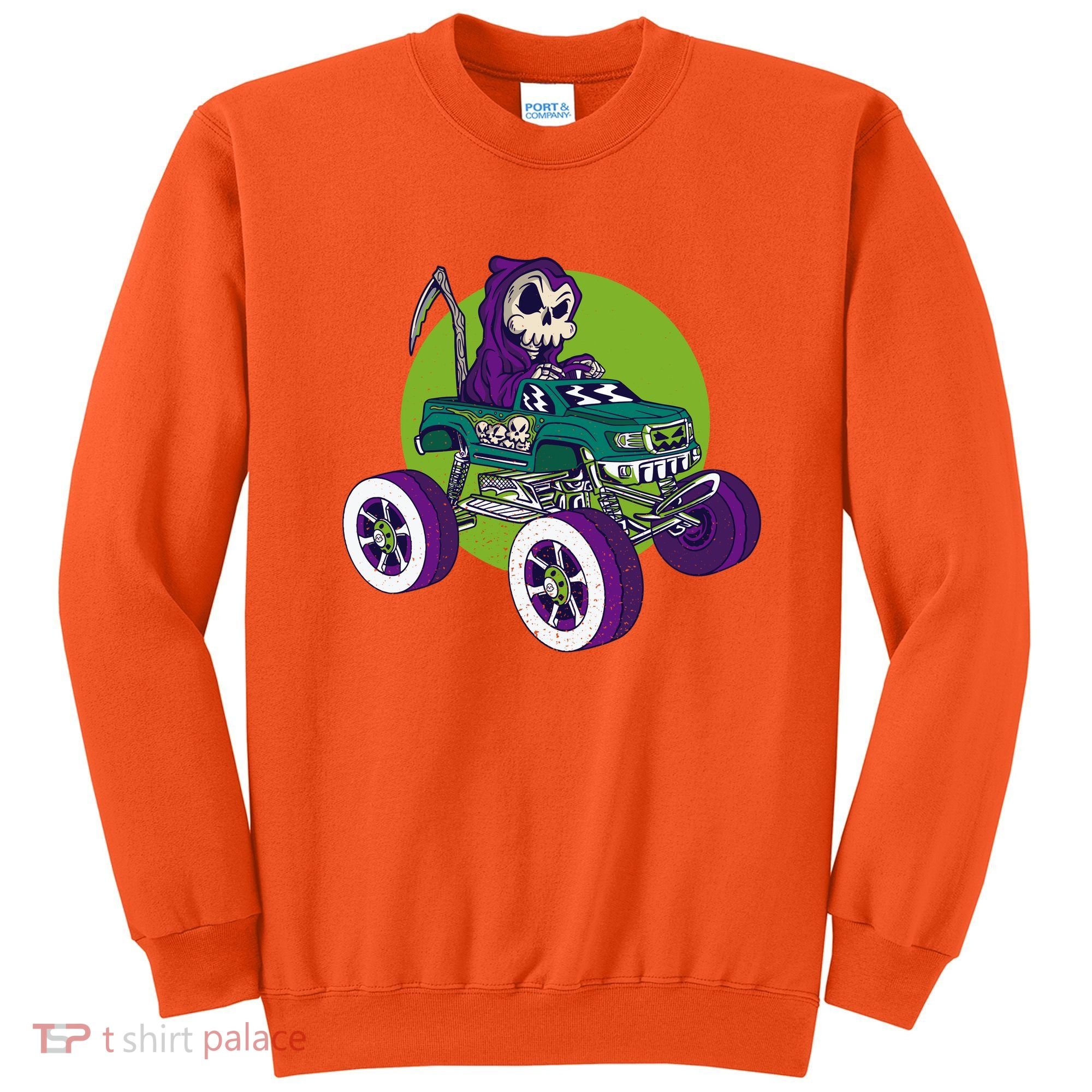 Grim Reaper Monster Truck Sweatshirt
