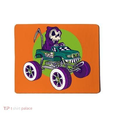 Grim Reaper Monster Truck Mousepad