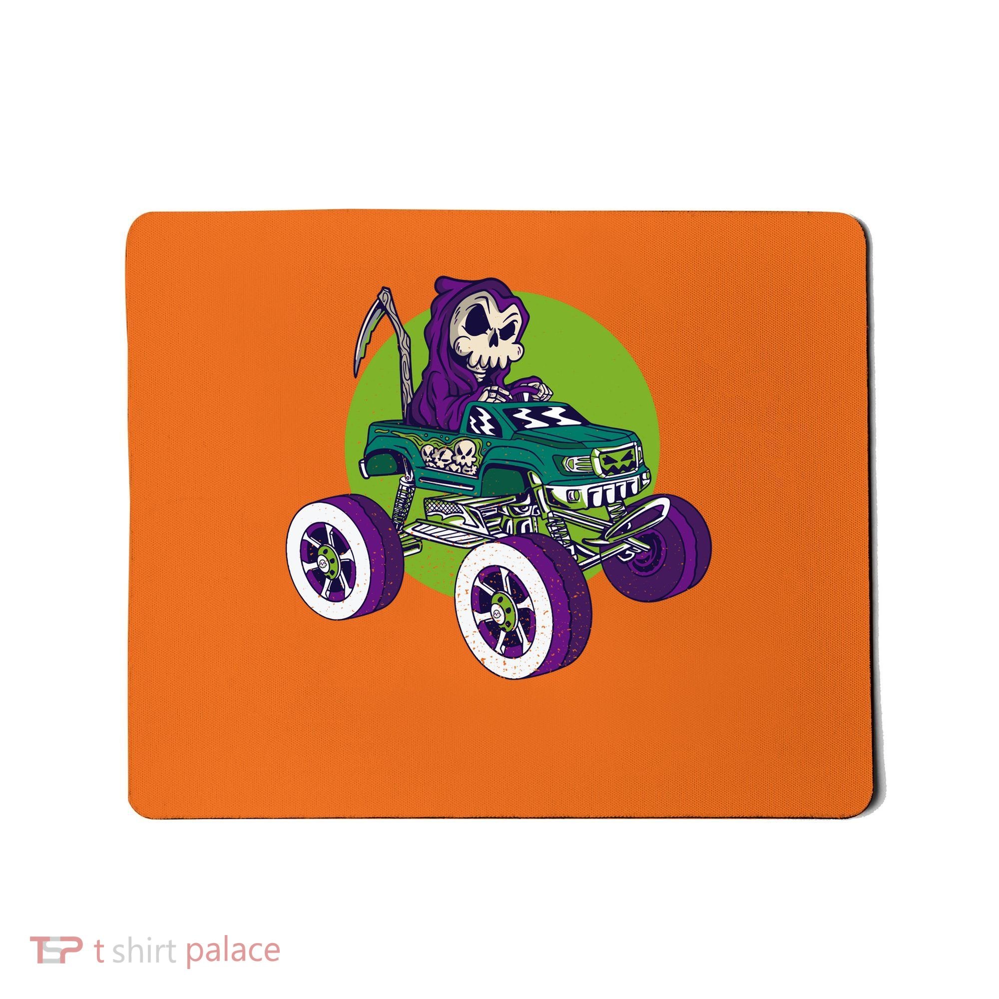 Grim Reaper Monster Truck Mousepad