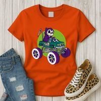 Grim Reaper Monster Truck Women's T-Shirt thumb 3