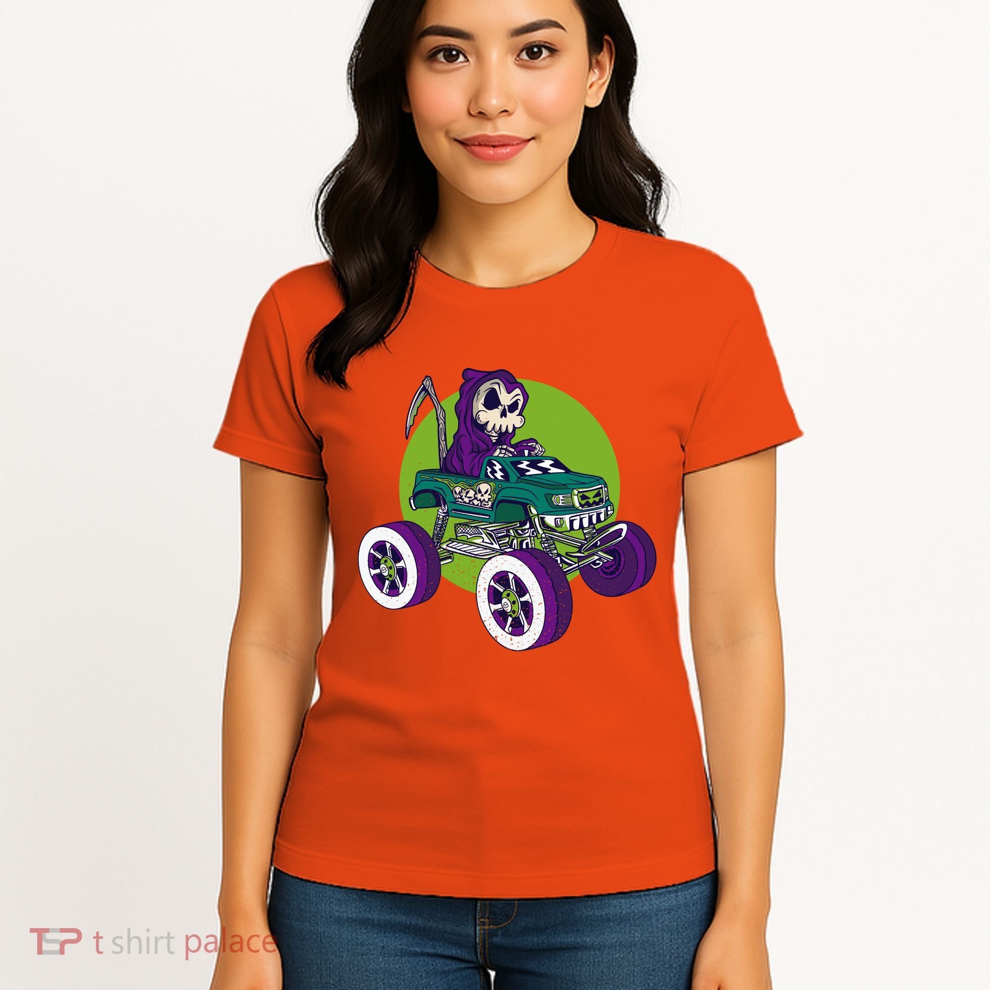 Grim Reaper Monster Truck Women's T-Shirt