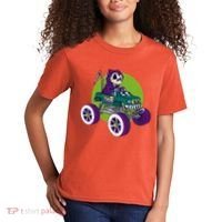 Grim Reaper Monster Truck Kids T-Shirt thumb 2