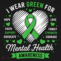 Green Ribbon Mental Health Awareness Month Support Coaster thumb 2