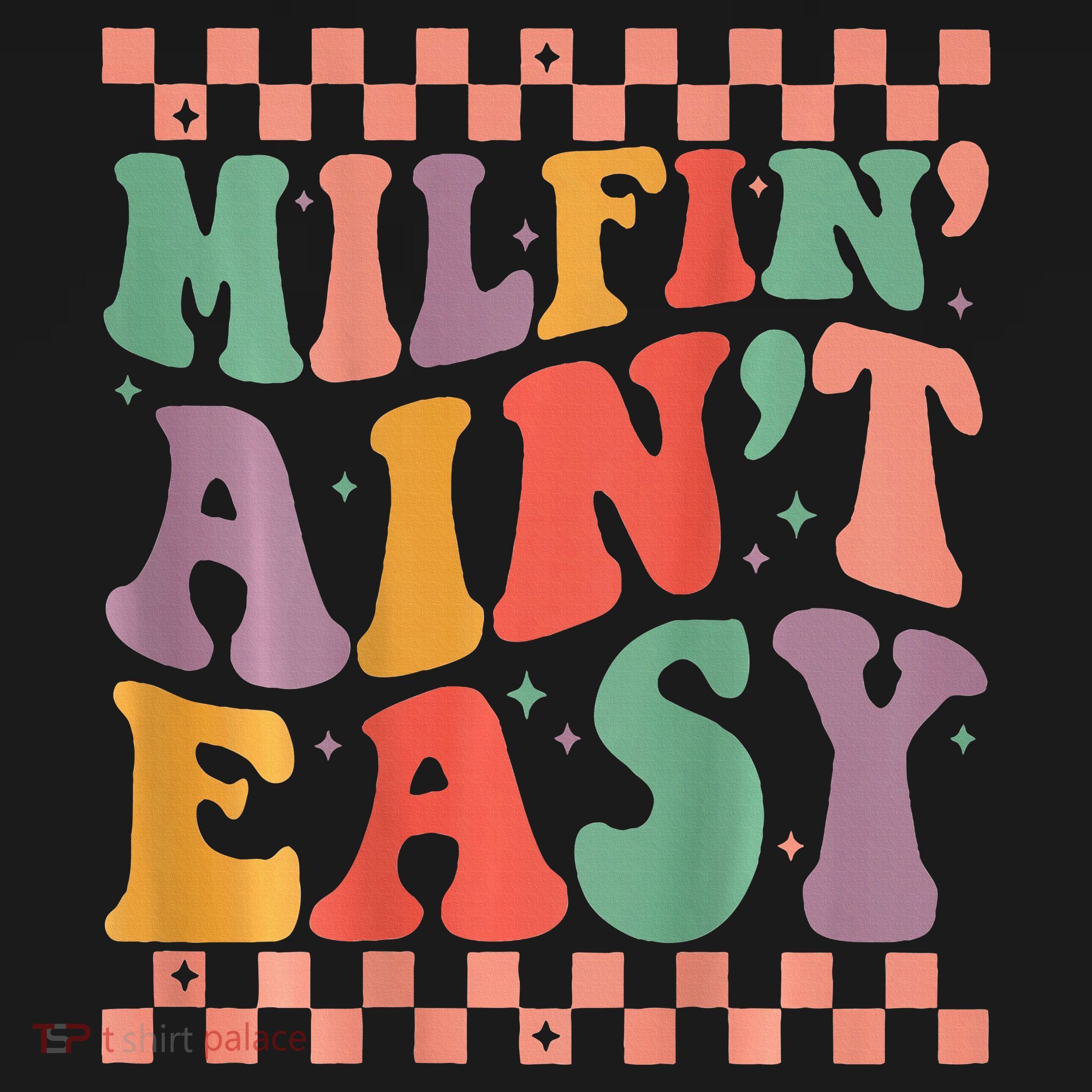 Groovy Retro Milfin Aint Easy Milf New Mom Apron