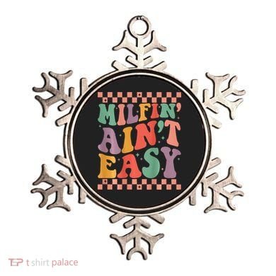 Groovy Retro Milfin Aint Easy Milf New Mom Ornament