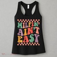Groovy Retro Milfin Aint Easy Milf New Mom Women's Tank Top thumb 3