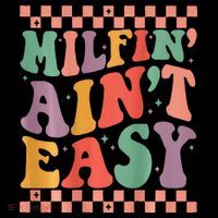 Groovy Retro Milfin Aint Easy Milf New Mom Baby Bodysuit thumb 2