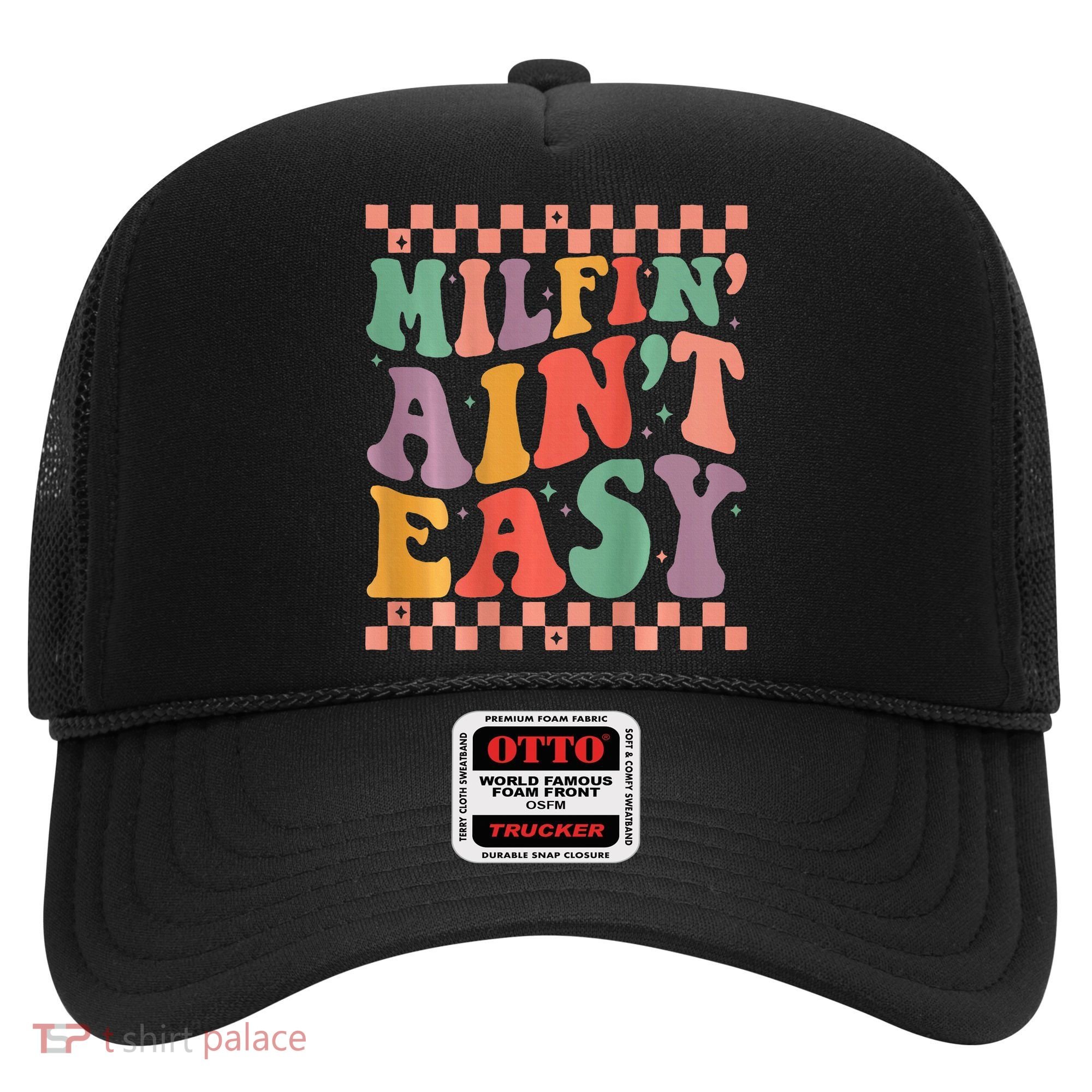 Groovy Retro Milfin Aint Easy Milf New Mom Hat