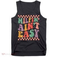Groovy Retro Milfin Aint Easy Milf New Mom Tank Top thumb 0
