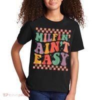 Groovy Retro Milfin Aint Easy Milf New Mom Kids T-Shirt thumb 2