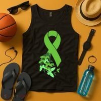 Green Ribbon Mental Health Awareness Matters Tank Top thumb 4