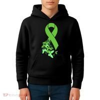 Green Ribbon Mental Health Awareness Matters Kids Hoodie thumb 4
