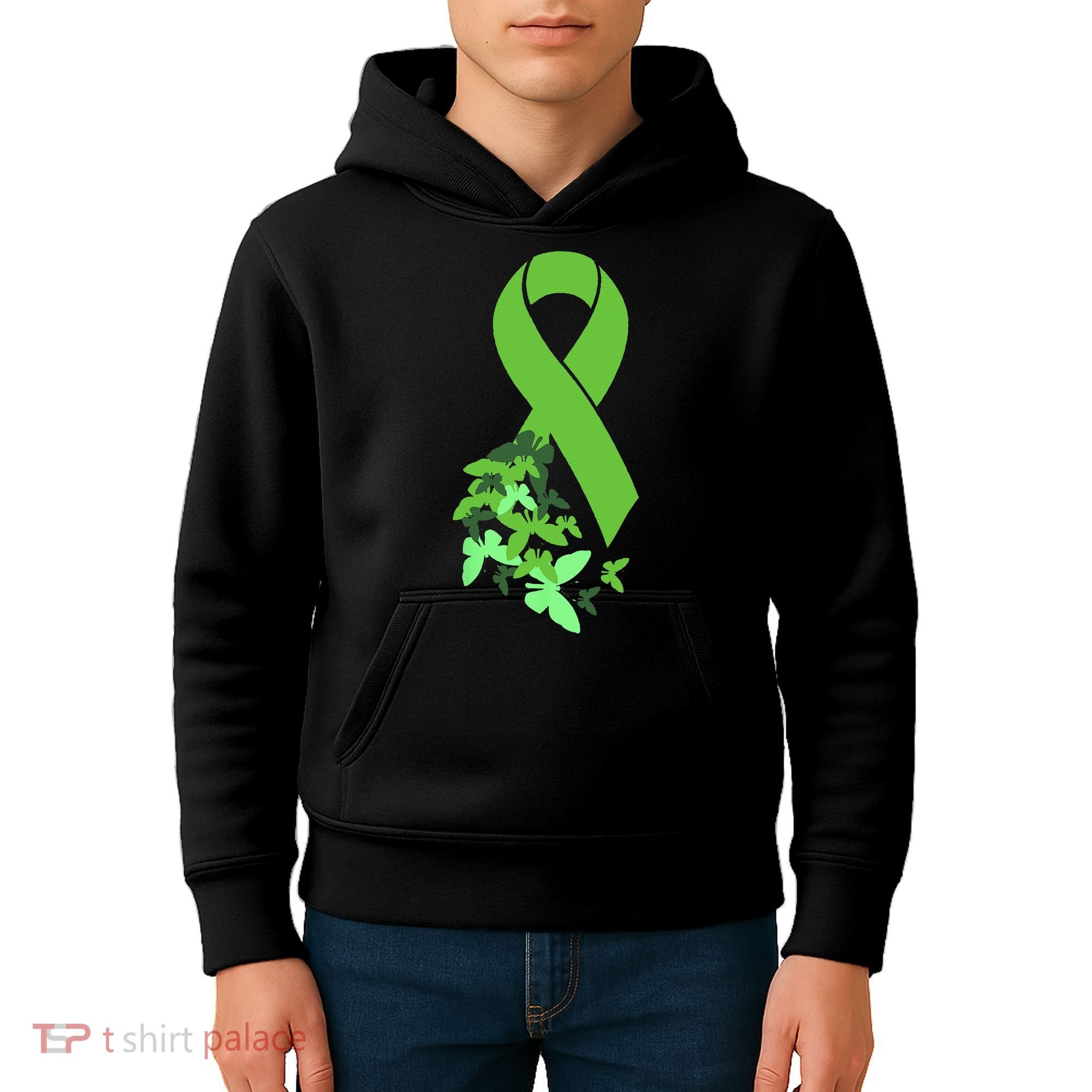 Green Ribbon Mental Health Awareness Matters Kids Hoodie