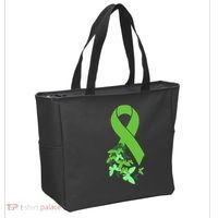 Green Ribbon Mental Health Awareness Matters Tote Bag thumb 2