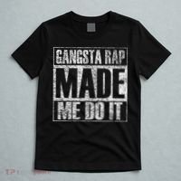 Gangsta Rap Music Made Me Do It Funny Gym Vintage T-Shirt thumb 5
