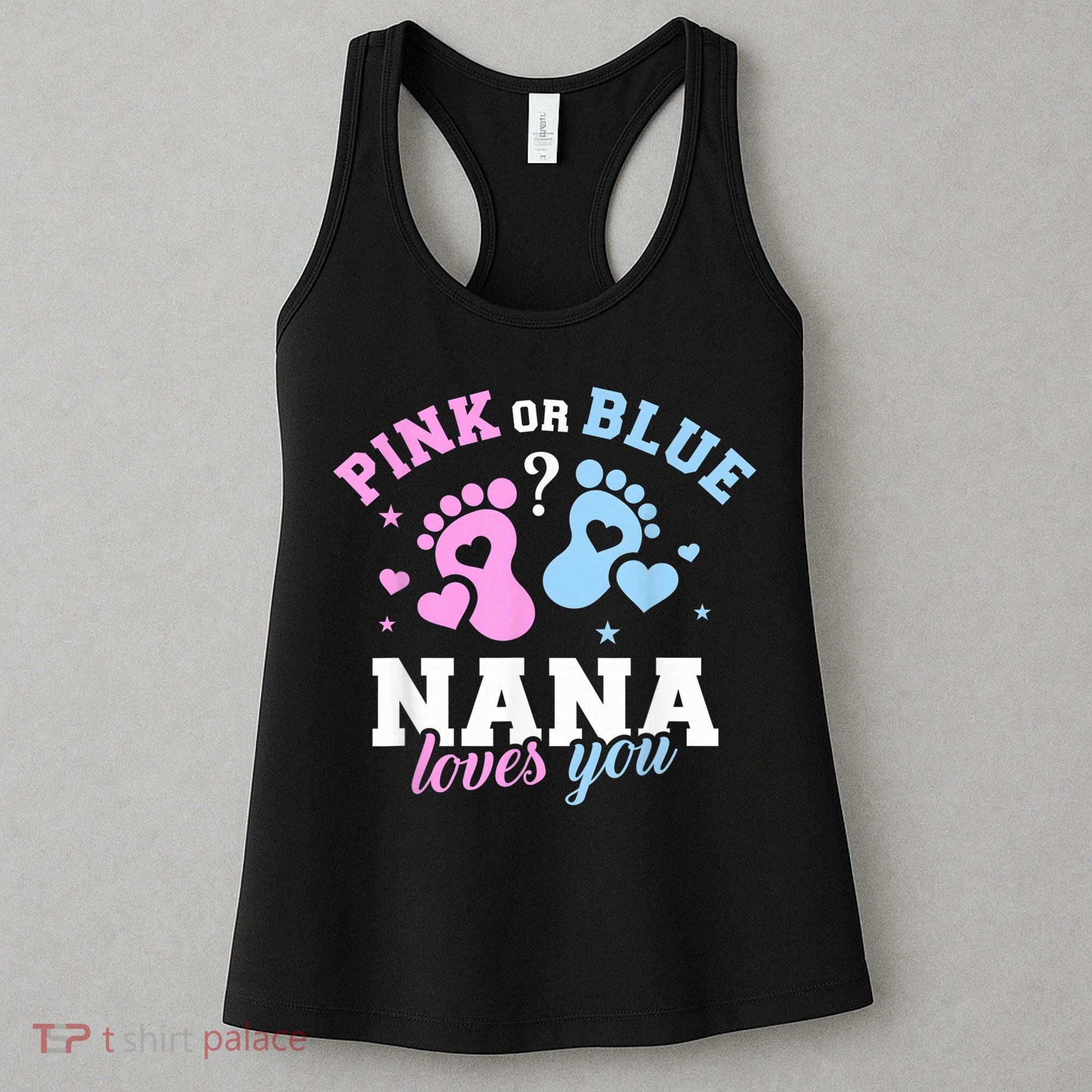Gender reveal nana grandma Women's Tank Top