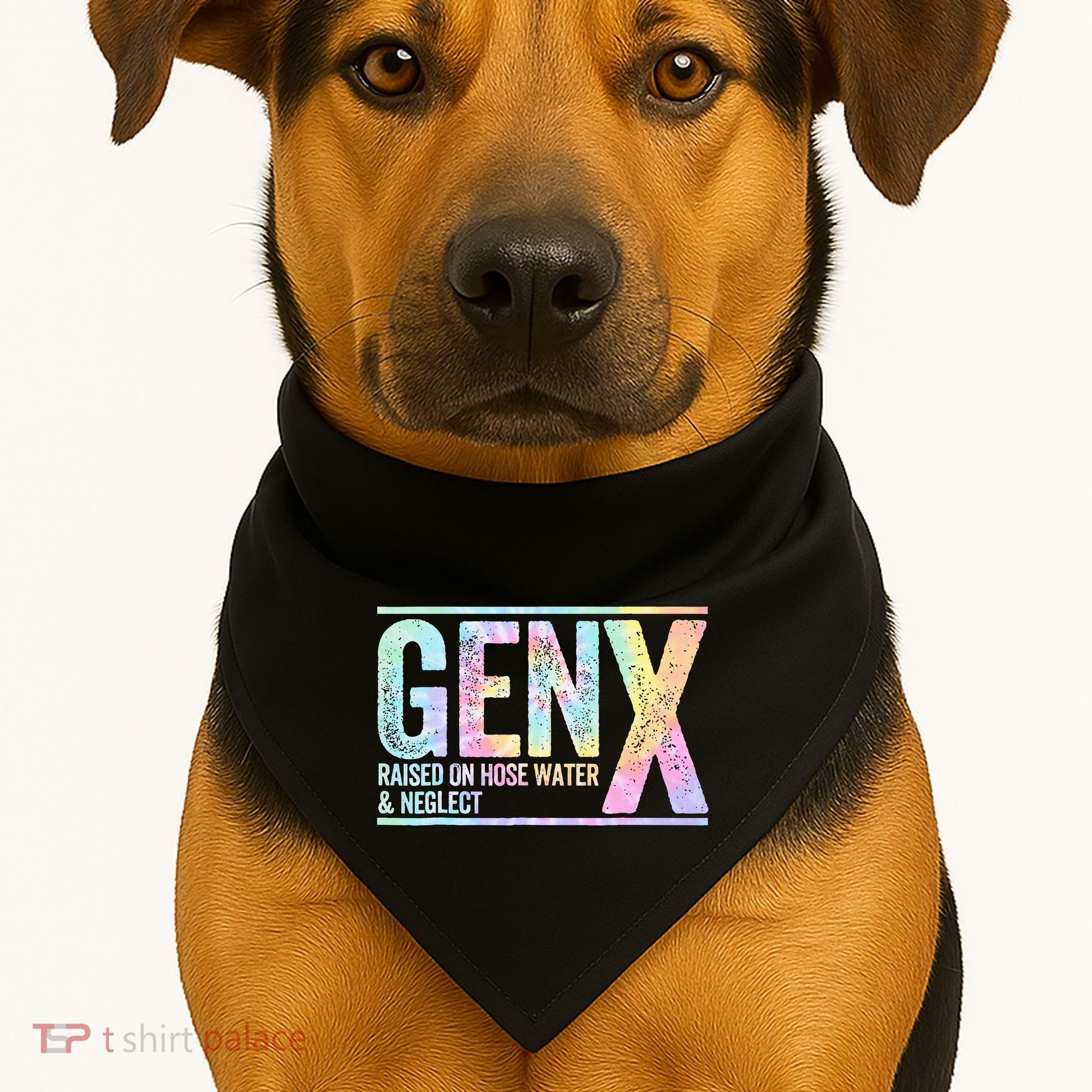 Genx Raised On Hose Water & Neglect USA-Made Doggie Bandana