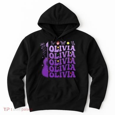 Girl Retro Olivia First Name Personalized Hoodie