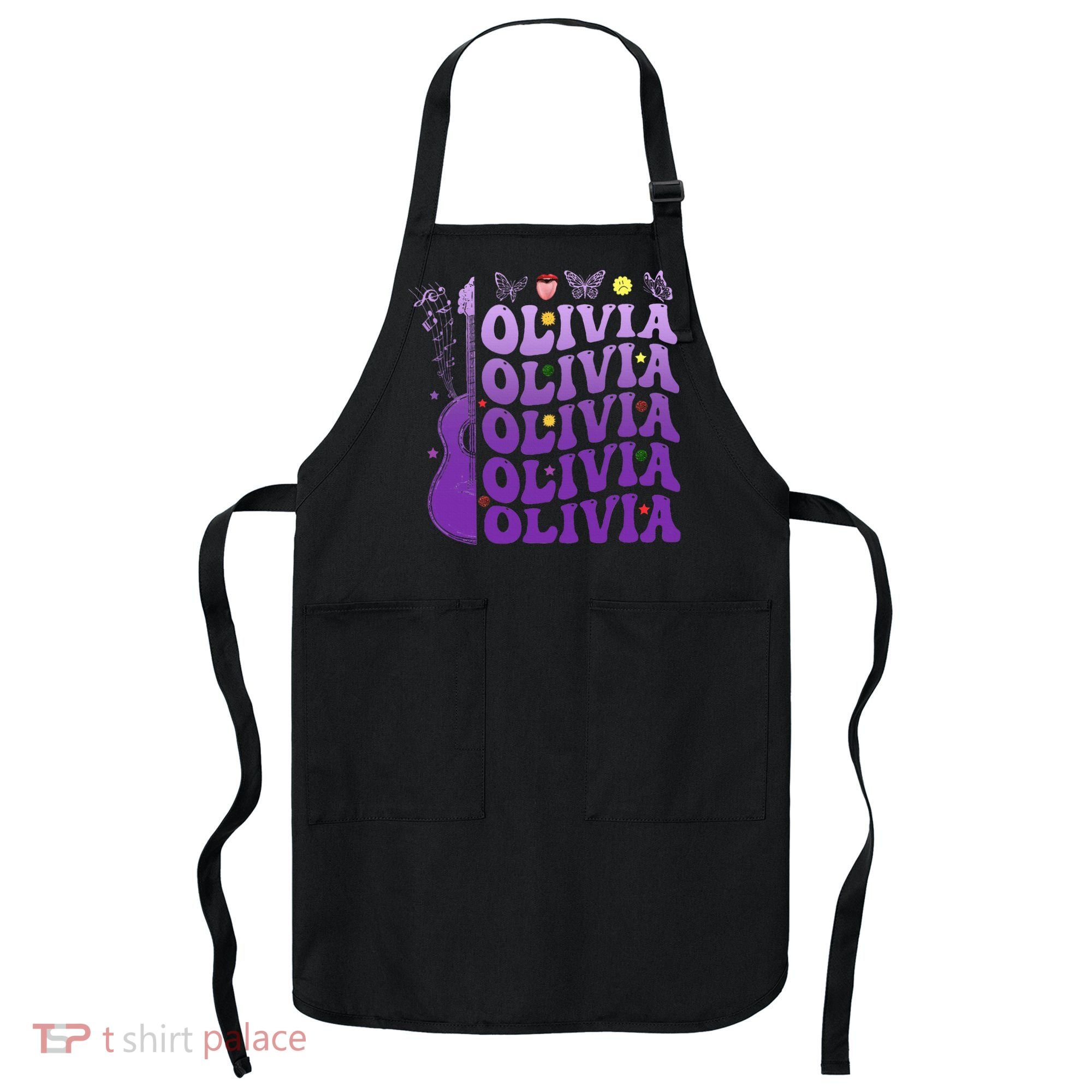 Girl Retro Olivia First Name Personalized Apron