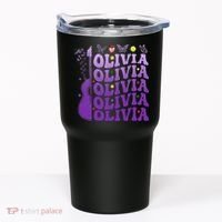 Girl Retro Olivia First Name Personalized Tumbler thumb 0