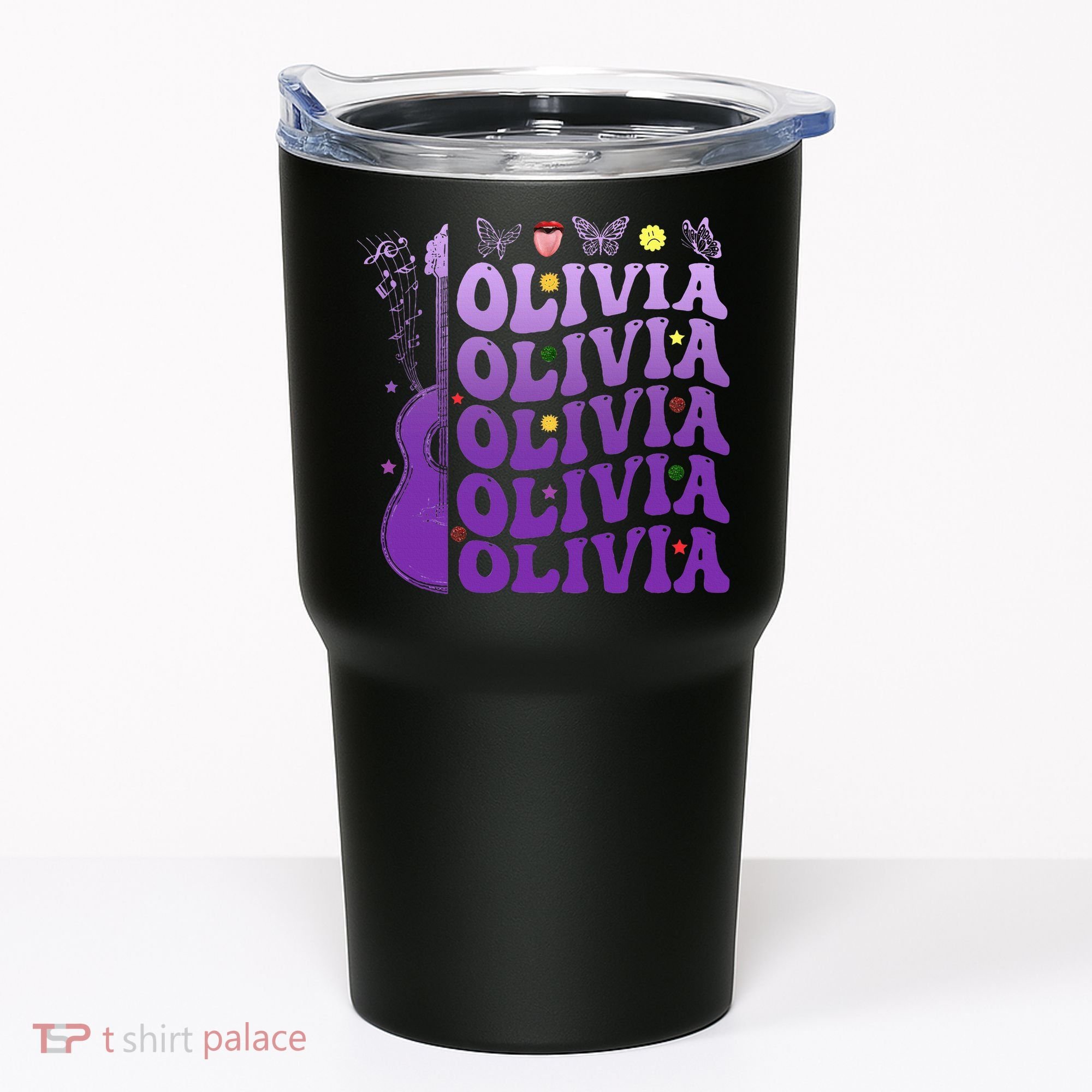 Girl Retro Olivia First Name Personalized Tumbler